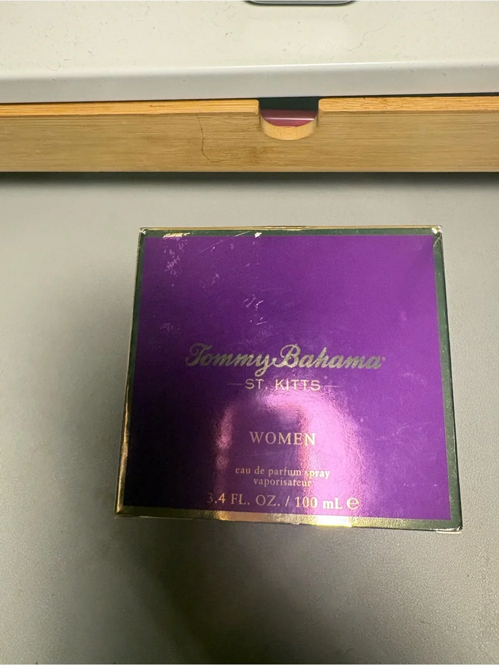 Tommy Bahama Women St. Kitts Moisturizer in Purple and Gold Accents